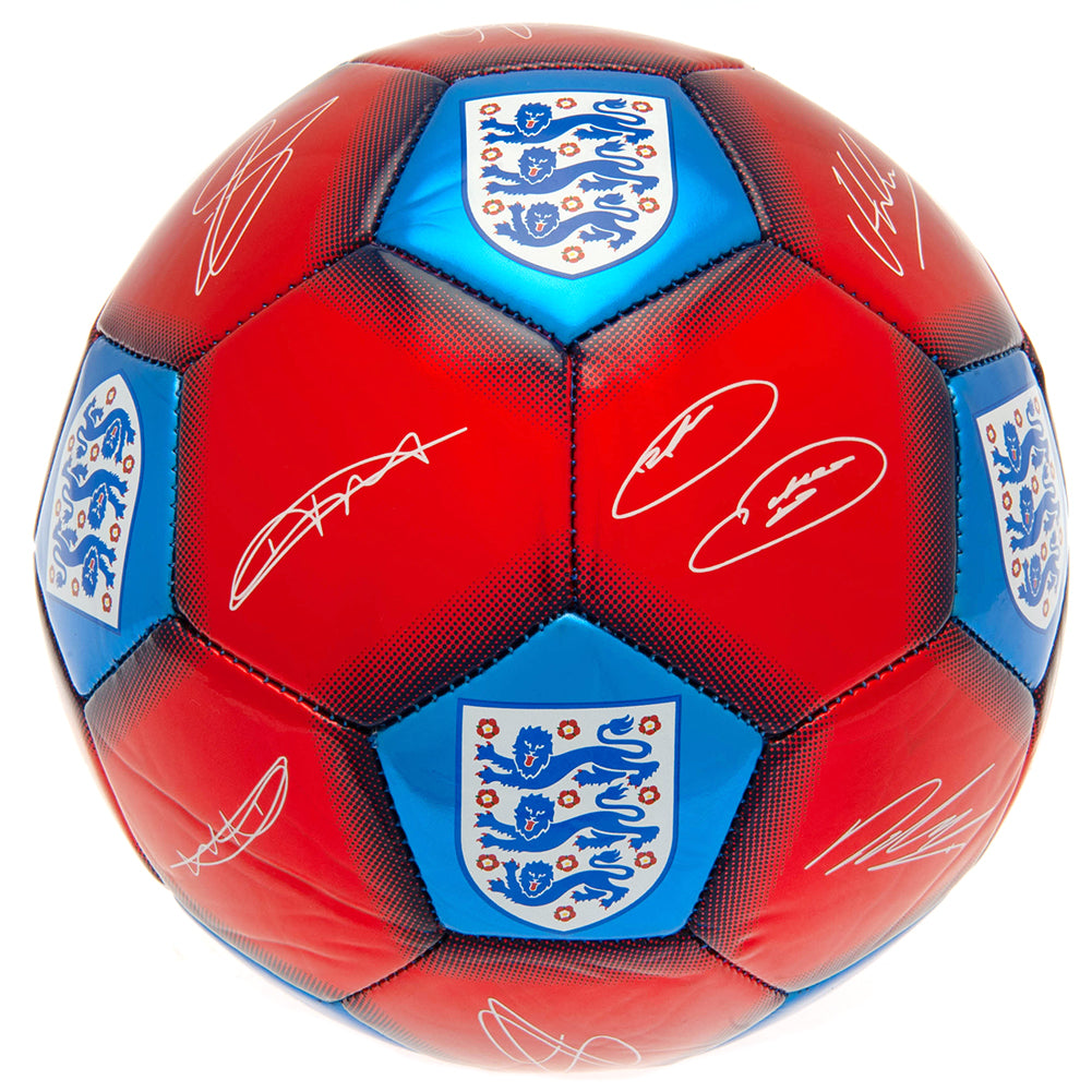 Official England FA Red & Blue Signature Football