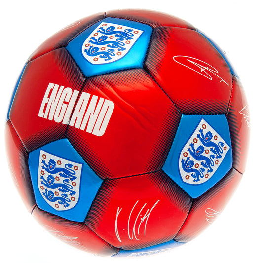 Official England FA Red & Blue Signature Football