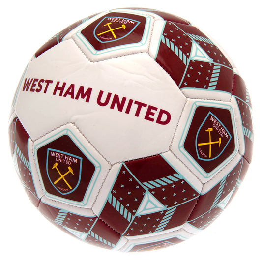 Official West Ham United FC Hex Size 3 Football