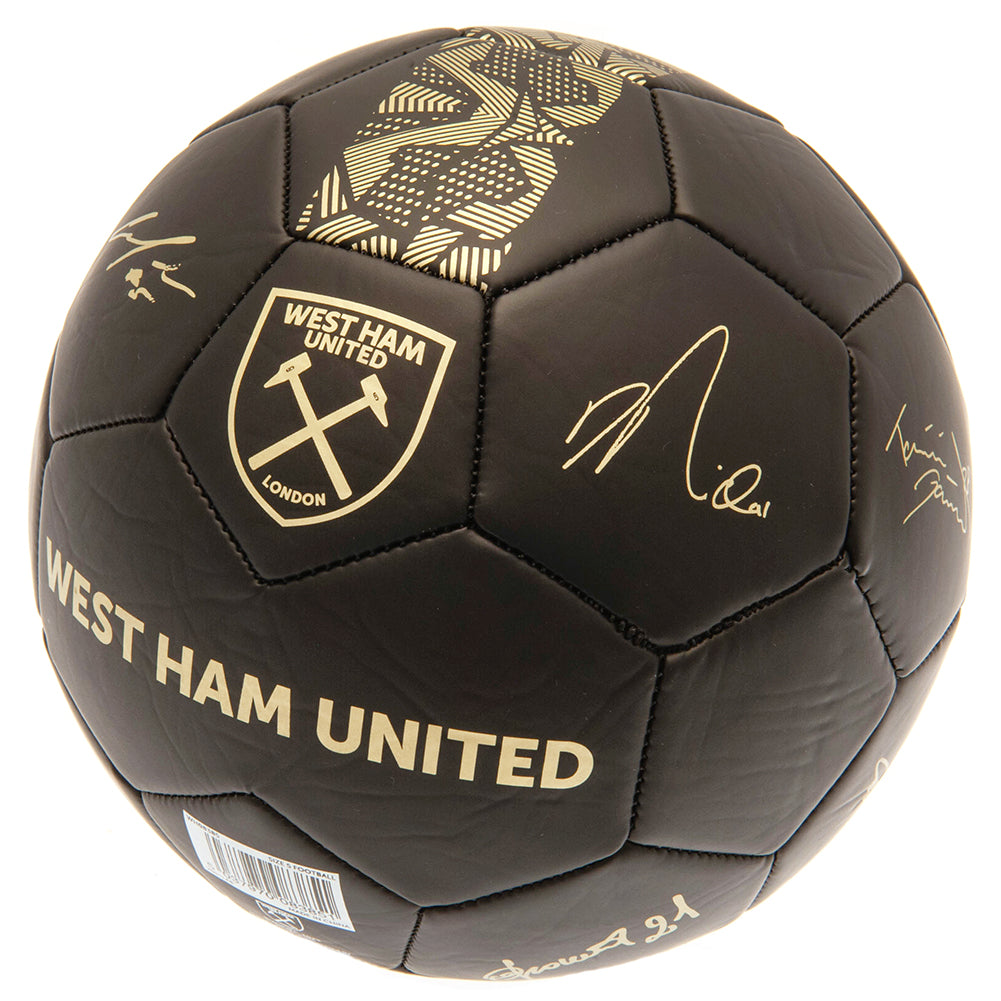 Official West Ham United FC Sig Gold Phantom Football