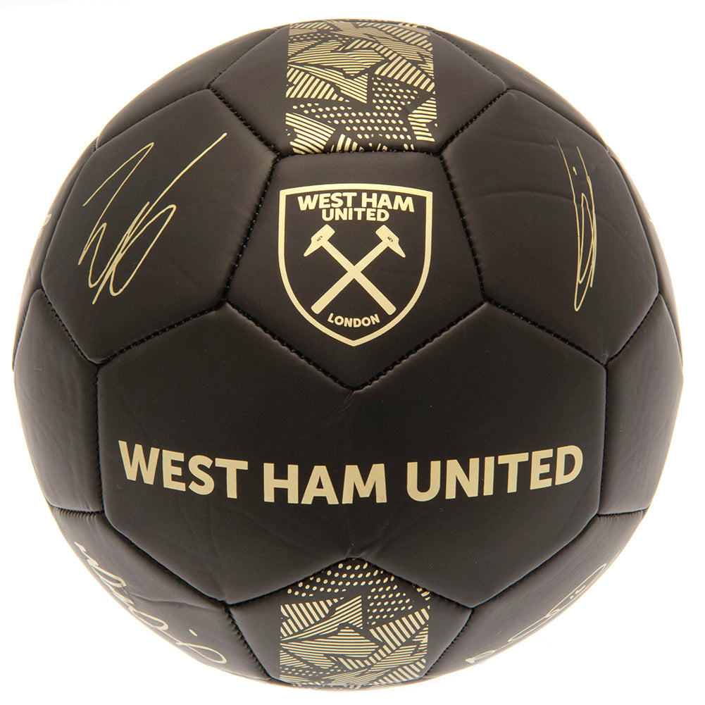 Official West Ham United FC Sig Gold Phantom Football