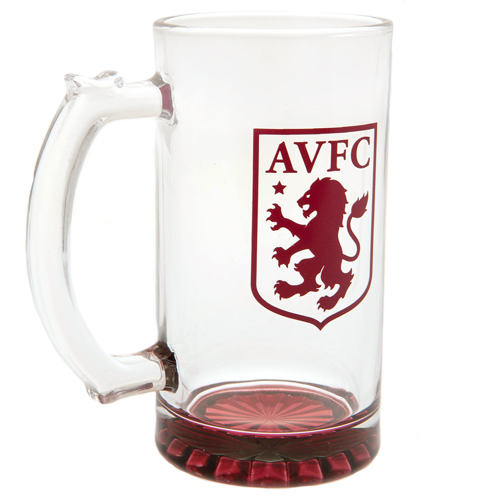 Official Aston Villa FC Stein Glass Tankard