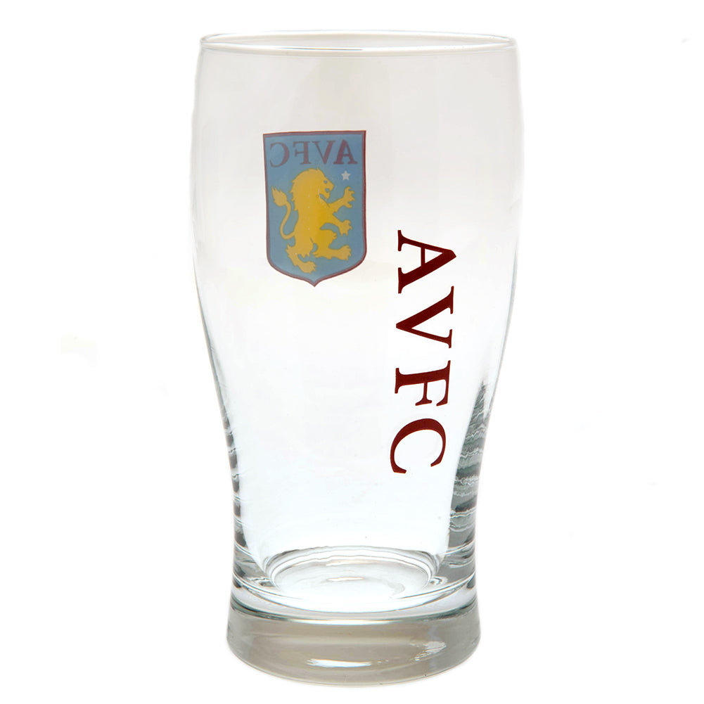 Official Aston Villa FC Tulip Pint Glass