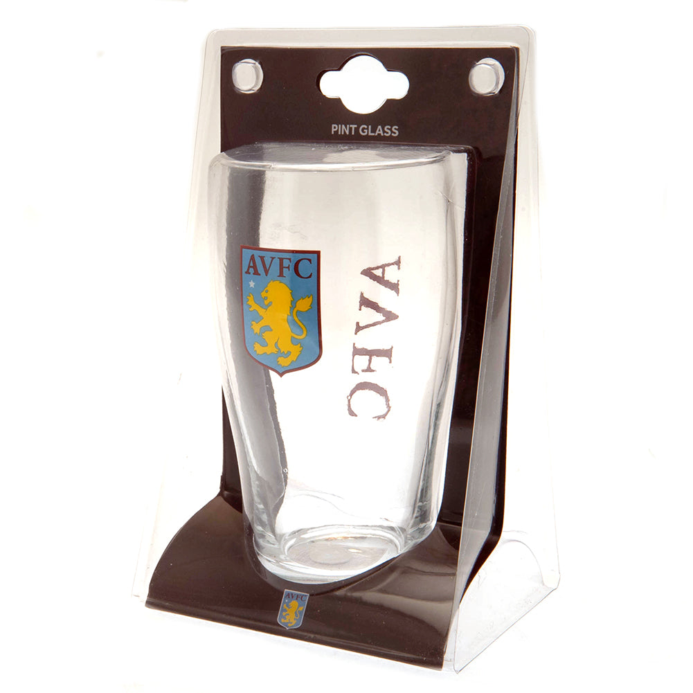 Official Aston Villa FC Tulip Pint Glass