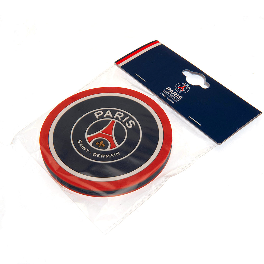 Official Paris Saint Germain FC 2pk Coaster Set