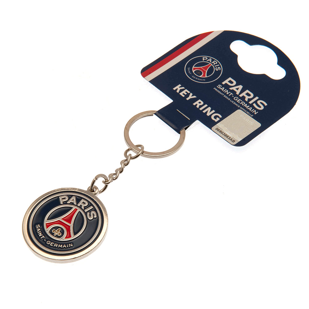 Official Paris Saint Germain FC Crest Keyring