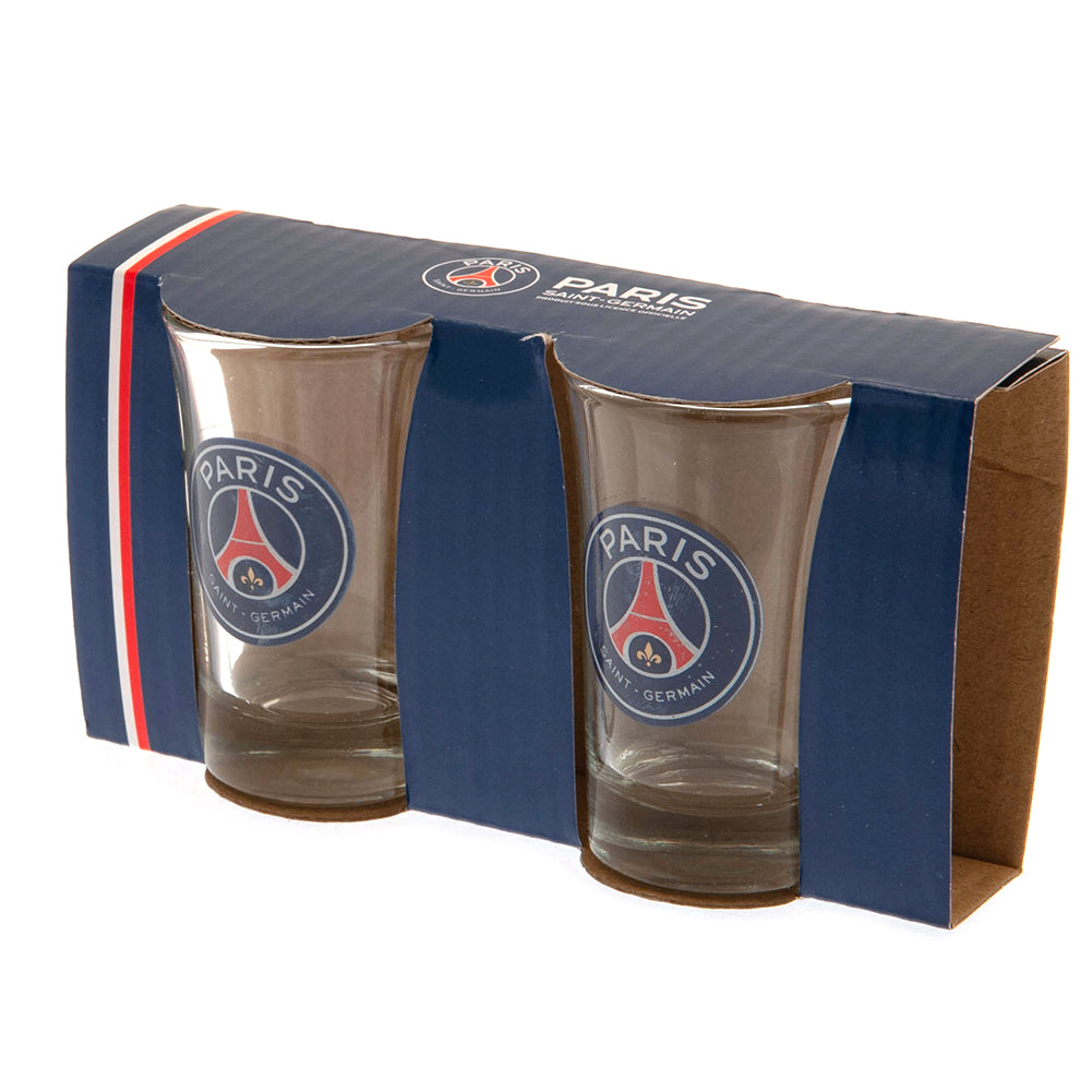 Official Paris Saint Germain FC 2pk Shot Glass Set