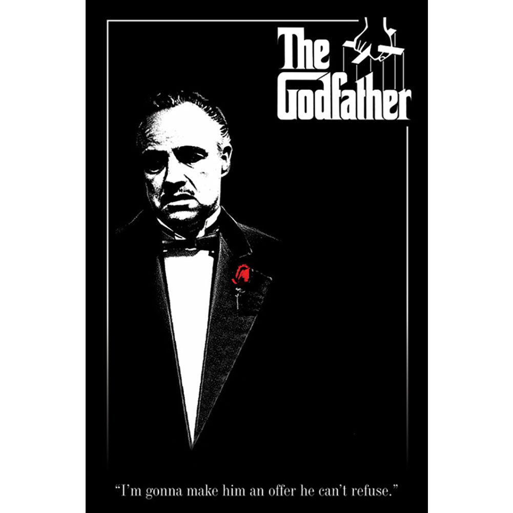 Official The Godfather Poster Red Rose 211