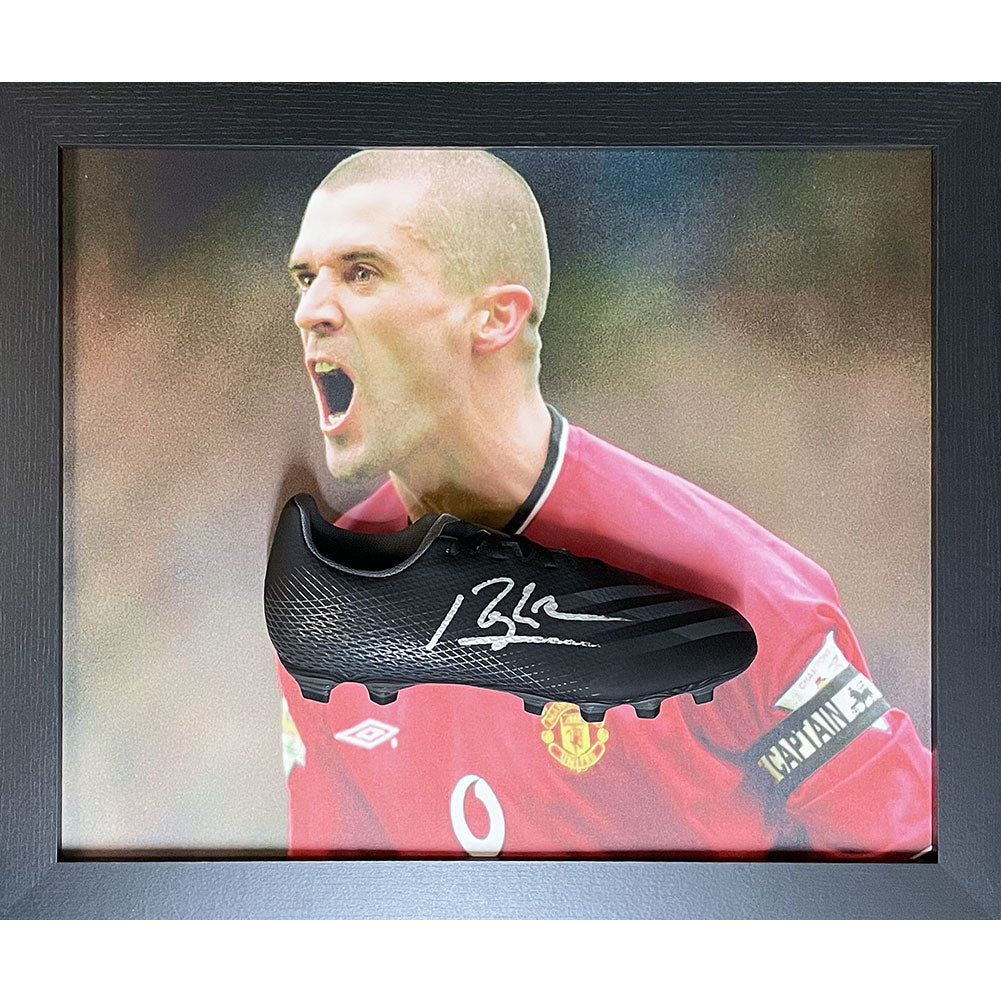 Official Manchester United FC Keane Signed Boot (Framed)