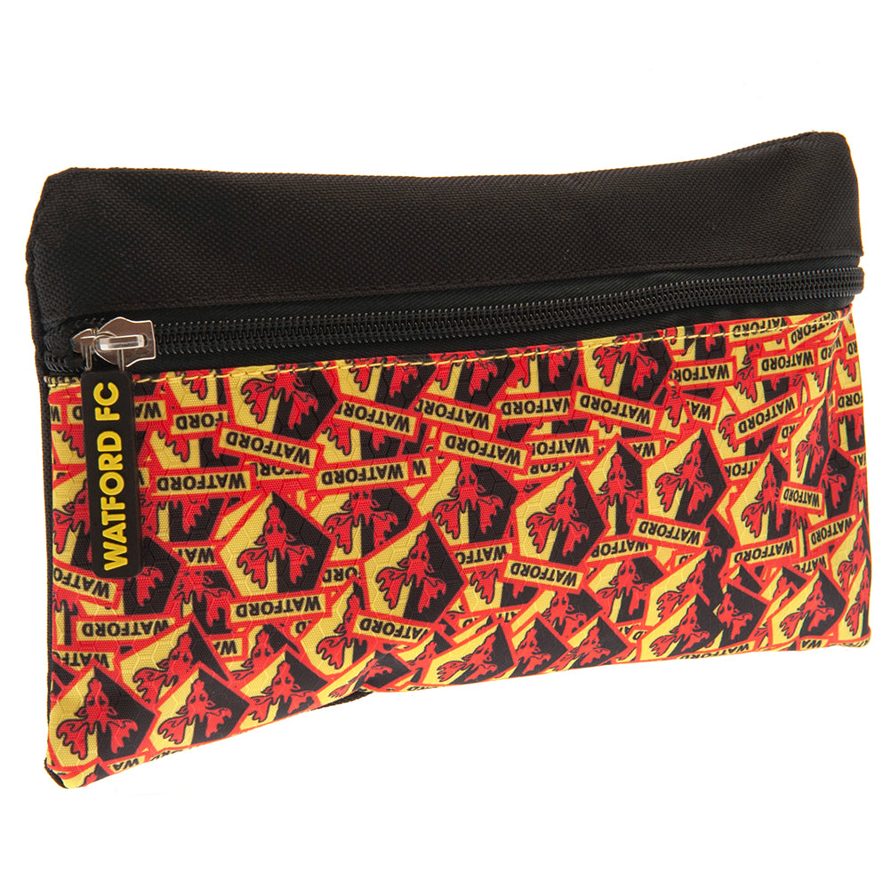 Official Watford FC Multi Crest Pencil Case