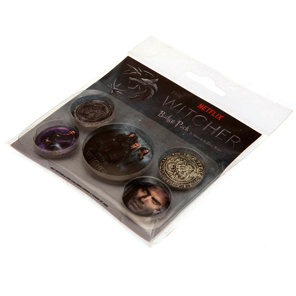 Official The Witcher Button Badge Set