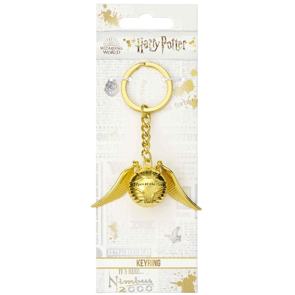 Official Harry Potter 3D Metal Keyring Golden Snitch