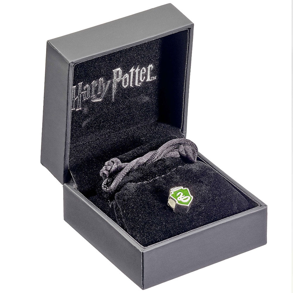 Official Harry Potter Sterling Silver Spacer Bead Slytherin