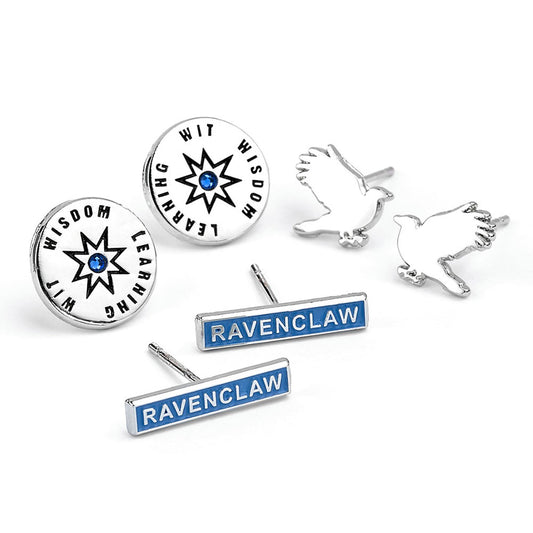 Official Harry Potter Silver Plated Earring Set Ravenclaw