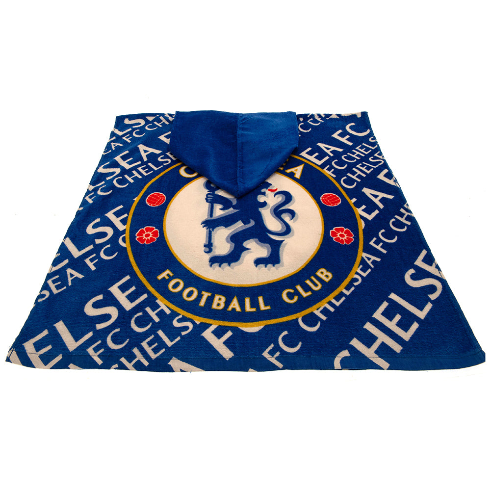 Official Chelsea FC Kids Hooded Poncho