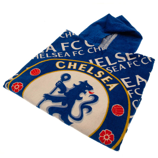 Official Chelsea FC Kids Hooded Poncho