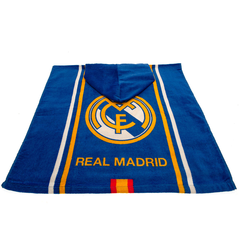 Official Real Madrid FC Kids Hooded Poncho