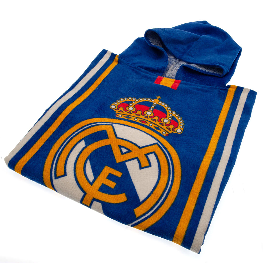 Official Real Madrid FC Kids Hooded Poncho