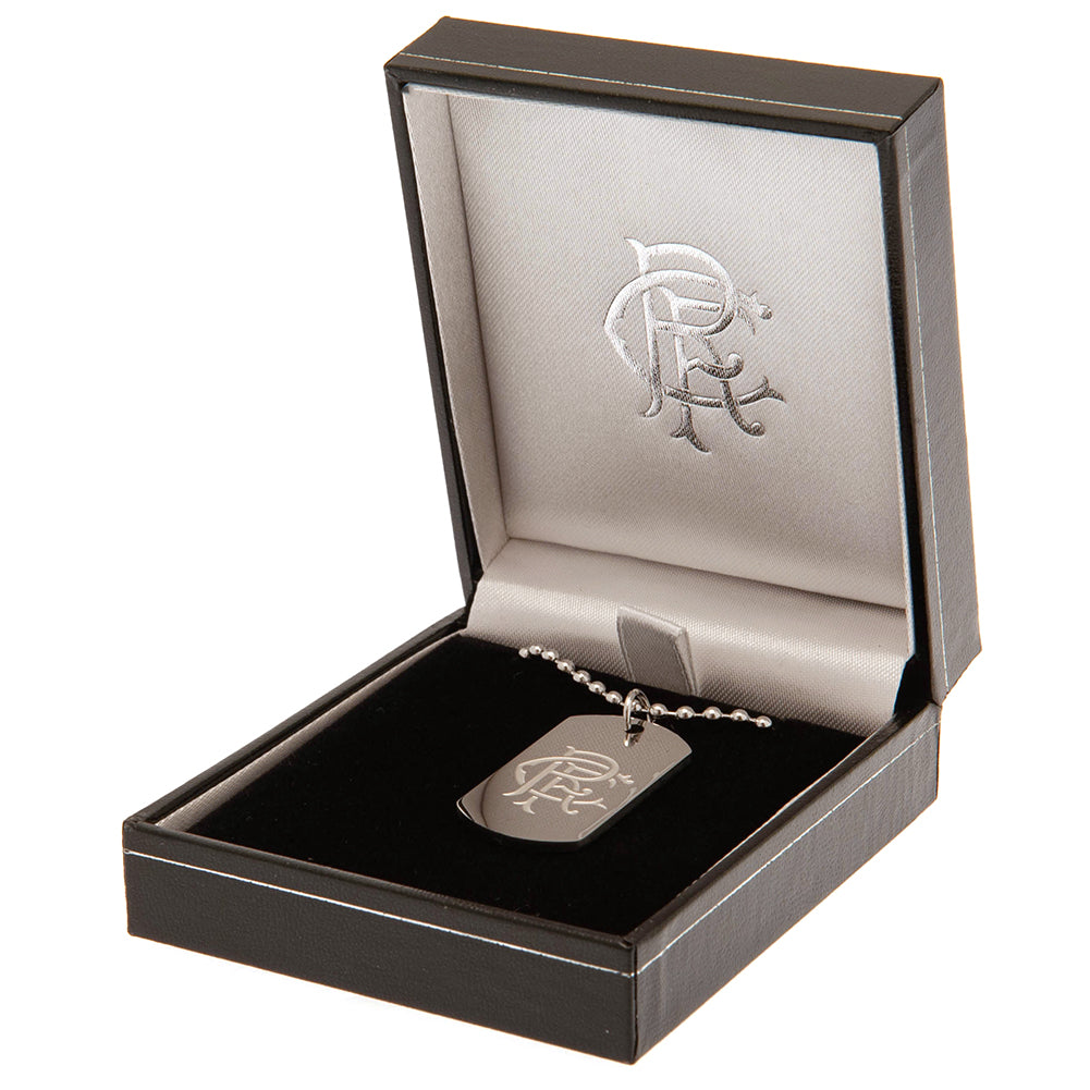 Official Rangers FC Engraved Dog Tag & Chain