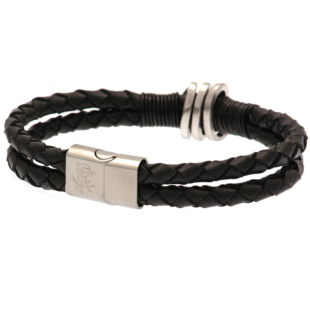 Official Rangers FC Leather Bracelet