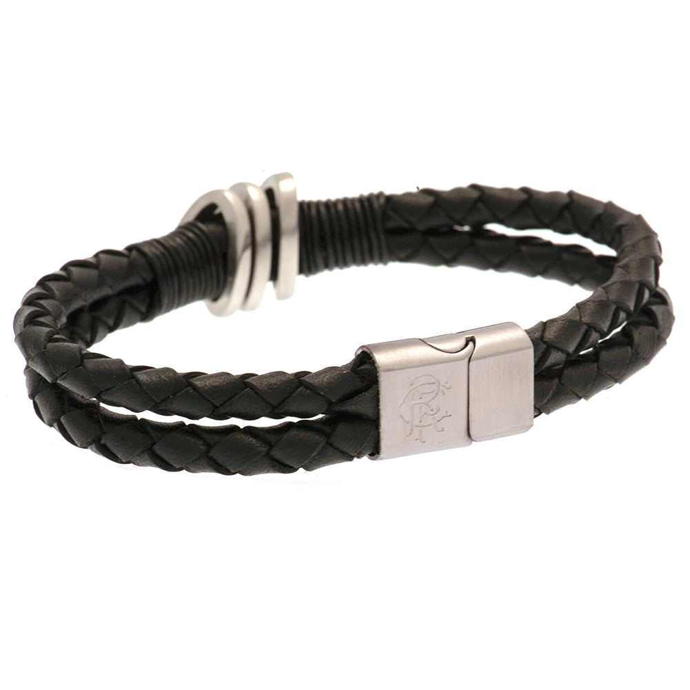 Official Rangers FC Leather Bracelet