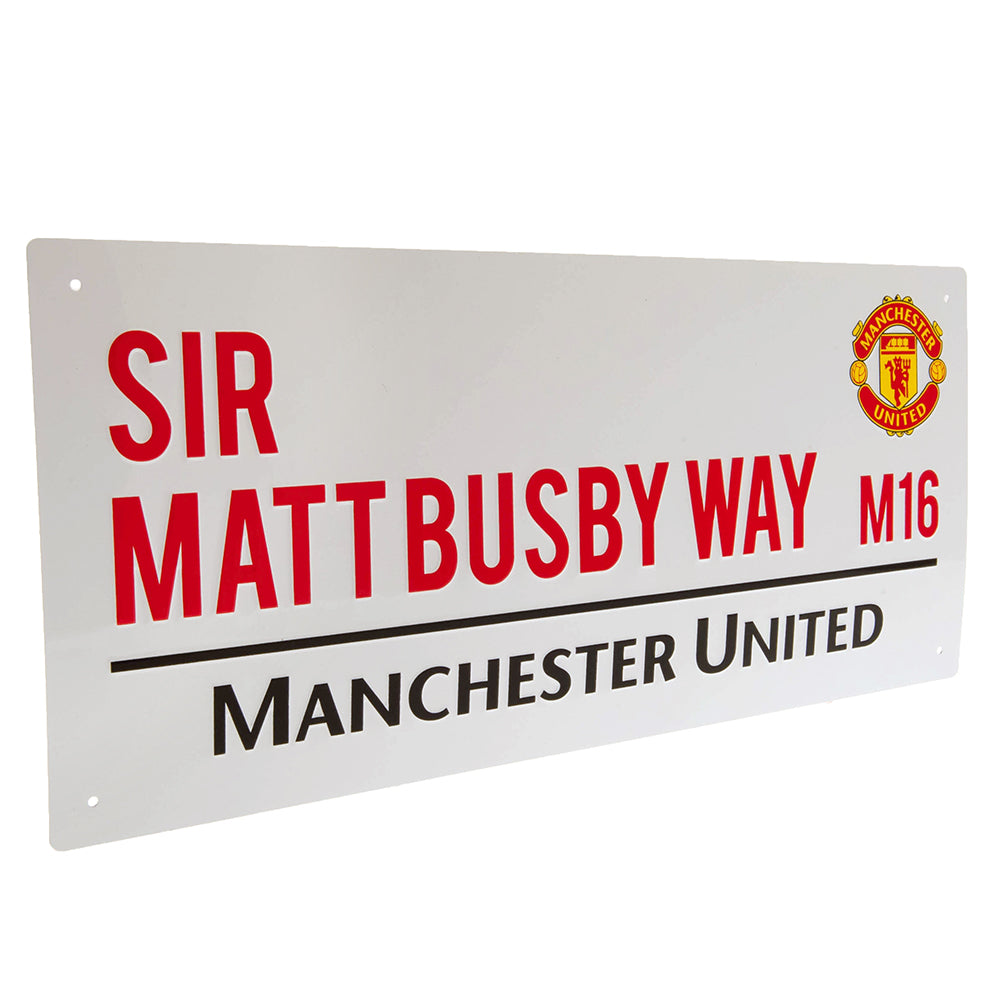 Official Manchester United FC Sir Matt Busby Way Street Sign