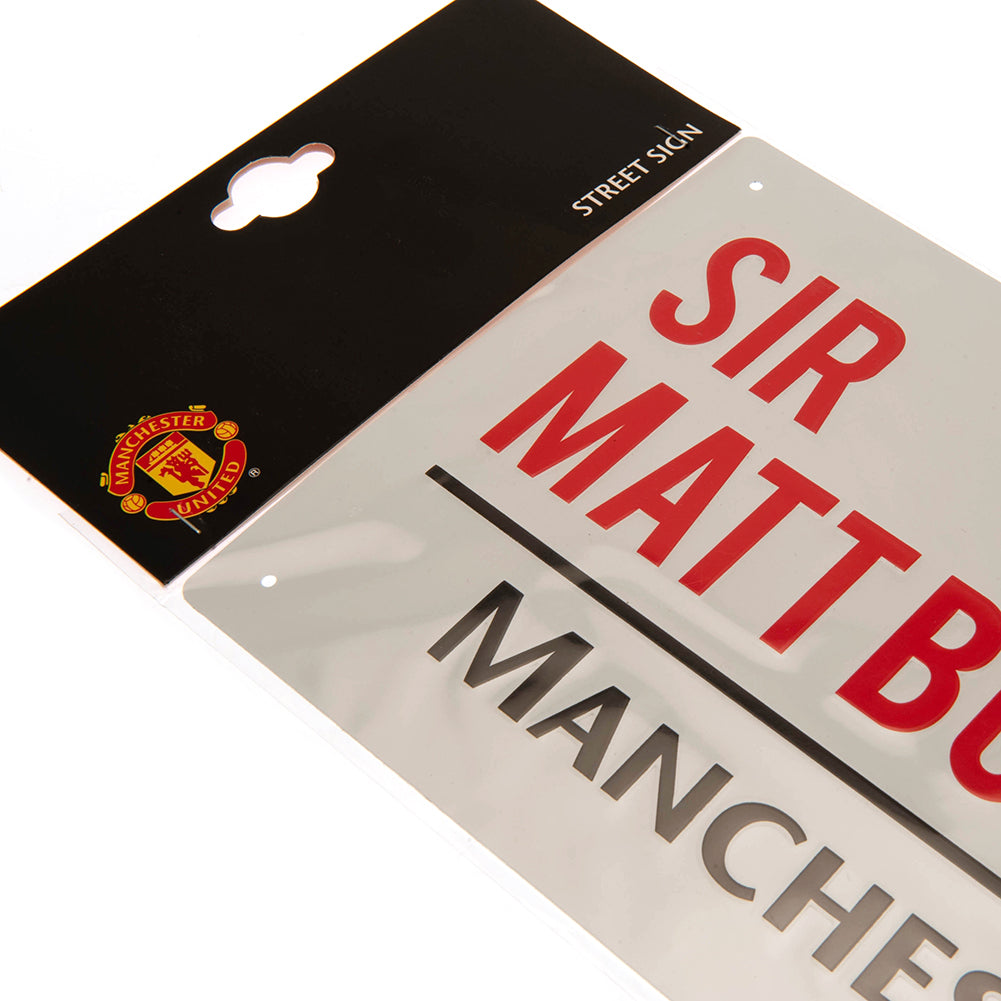 Official Manchester United FC Sir Matt Busby Way Street Sign