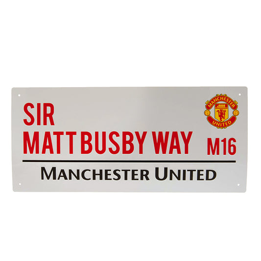 Official Manchester United FC Sir Matt Busby Way Street Sign