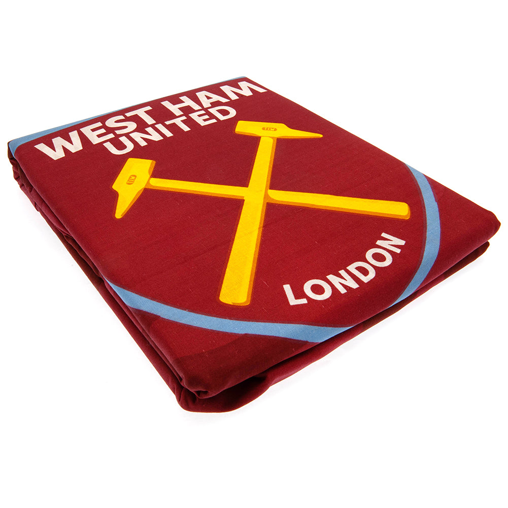 Official West Ham United FC Player Camo Single Duvet Set