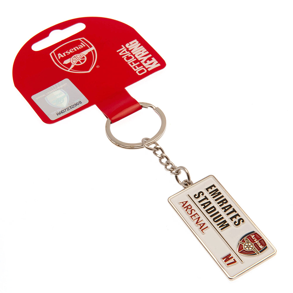 Official Arsenal FC Embossed Street Sign Keyring