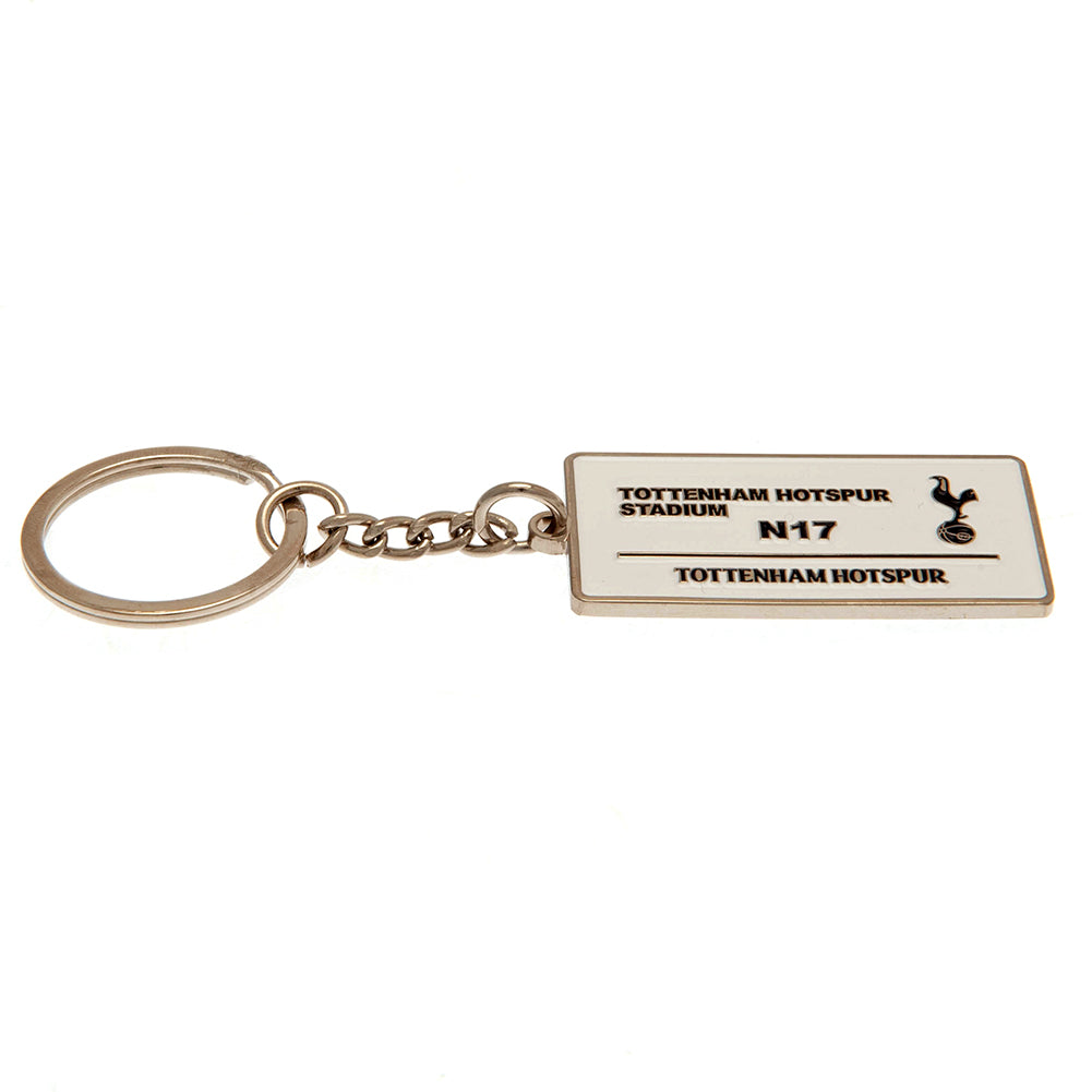 Official Tottenham Hotspur FC Embossed Street Sign Keyring