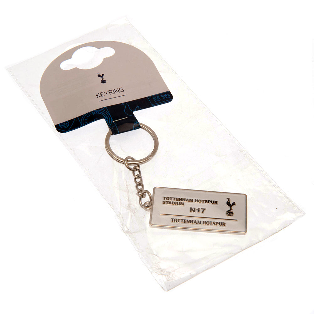 Official Tottenham Hotspur FC Embossed Street Sign Keyring