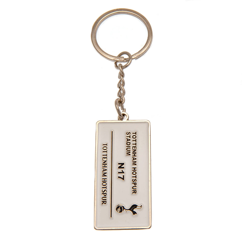 Official Tottenham Hotspur FC Embossed Street Sign Keyring