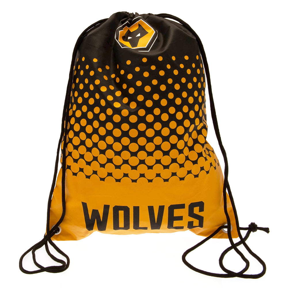 Official Wolverhampton Wanderers FC Fade Gym Bag