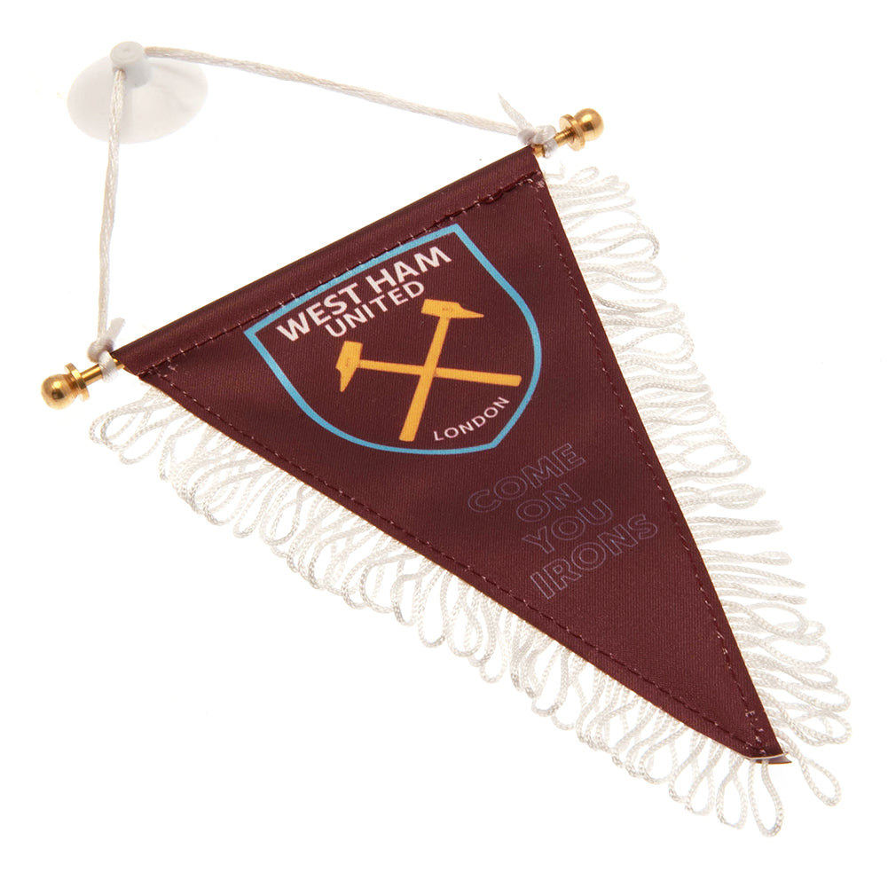 Official West Ham United FC Triangular Mini Pennant