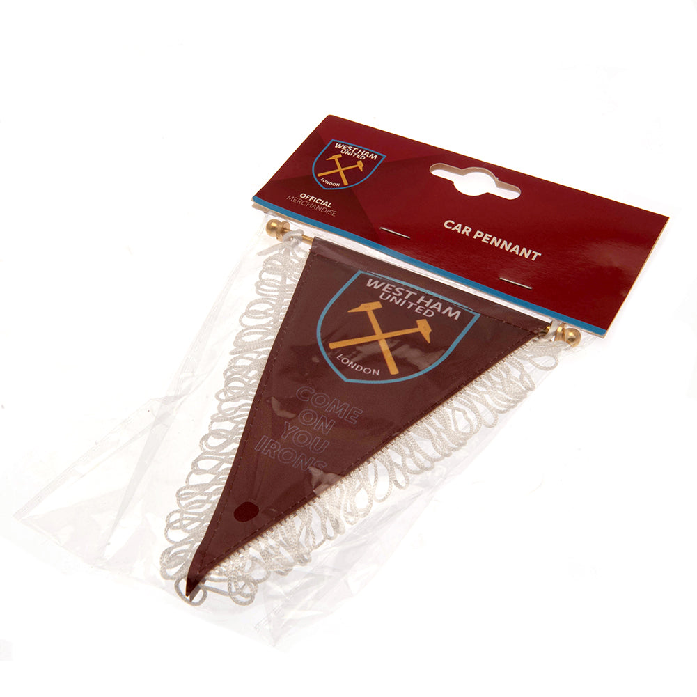 Official West Ham United FC Triangular Mini Pennant