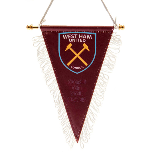 Official West Ham United FC Triangular Mini Pennant