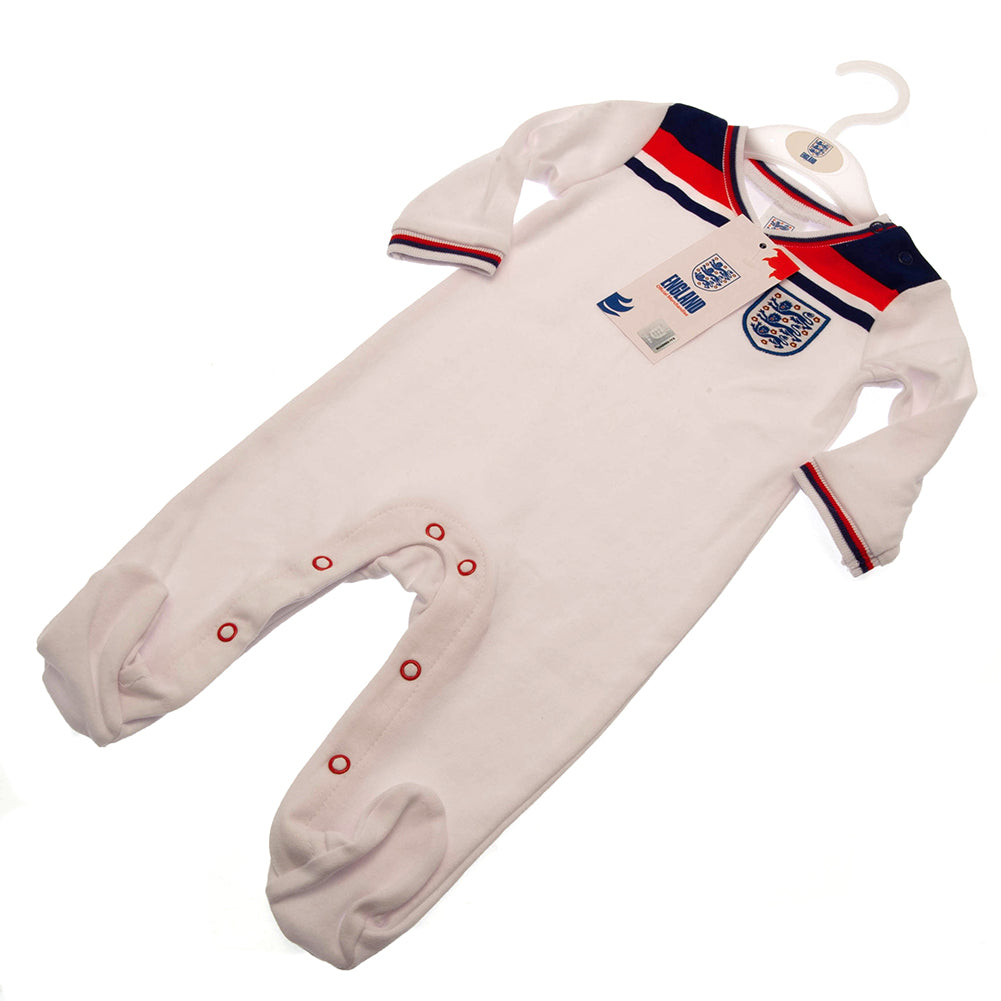 Official England FA Sleepsuit 82 Retro 3-6 Mths