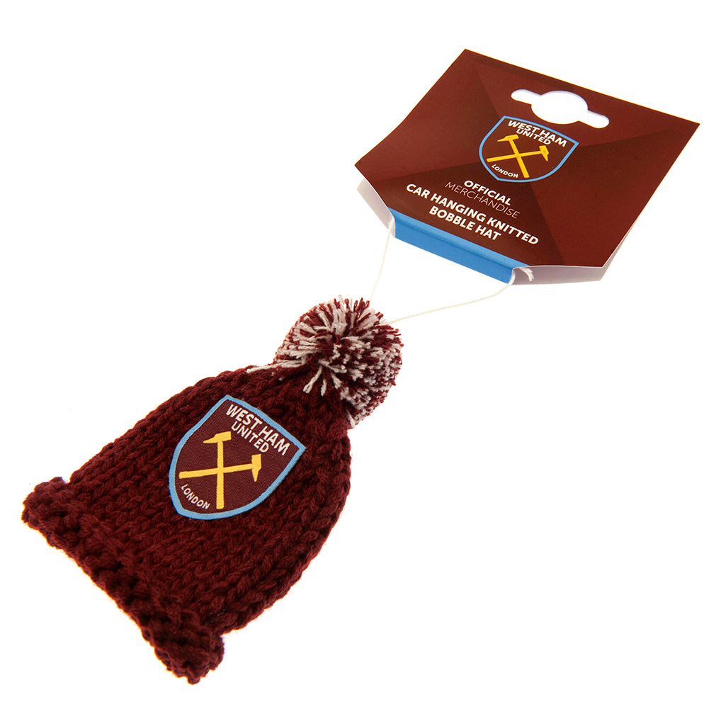 Official West Ham United FC Hanging Bobble Hat