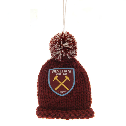 Official West Ham United FC Hanging Bobble Hat