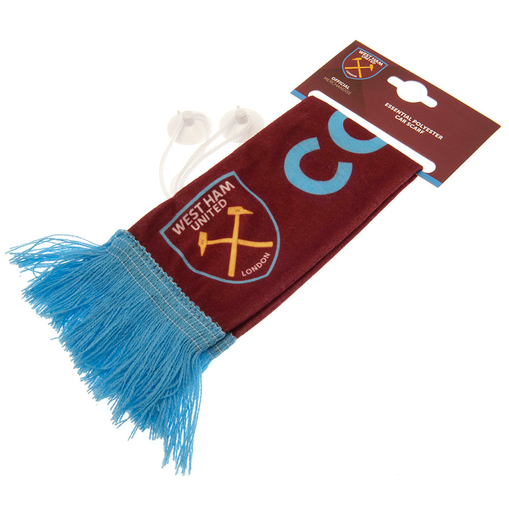 Official West Ham United FC Mini Car Scarf