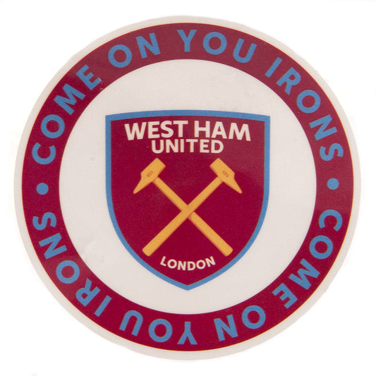 Official West Ham United FC COYI Car Sticker