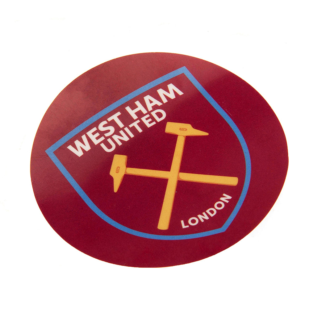 Official West Ham United FC Crest Car Sticker