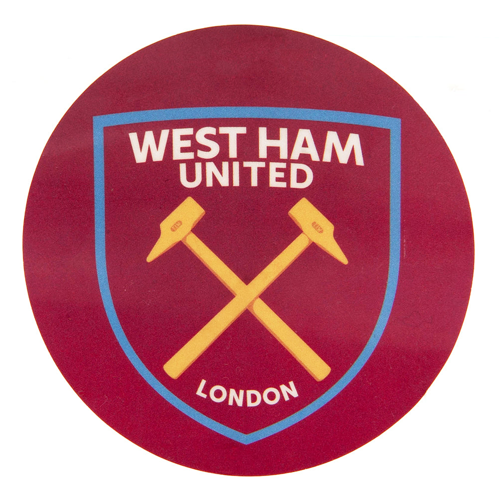 Official West Ham United FC Crest Car Sticker