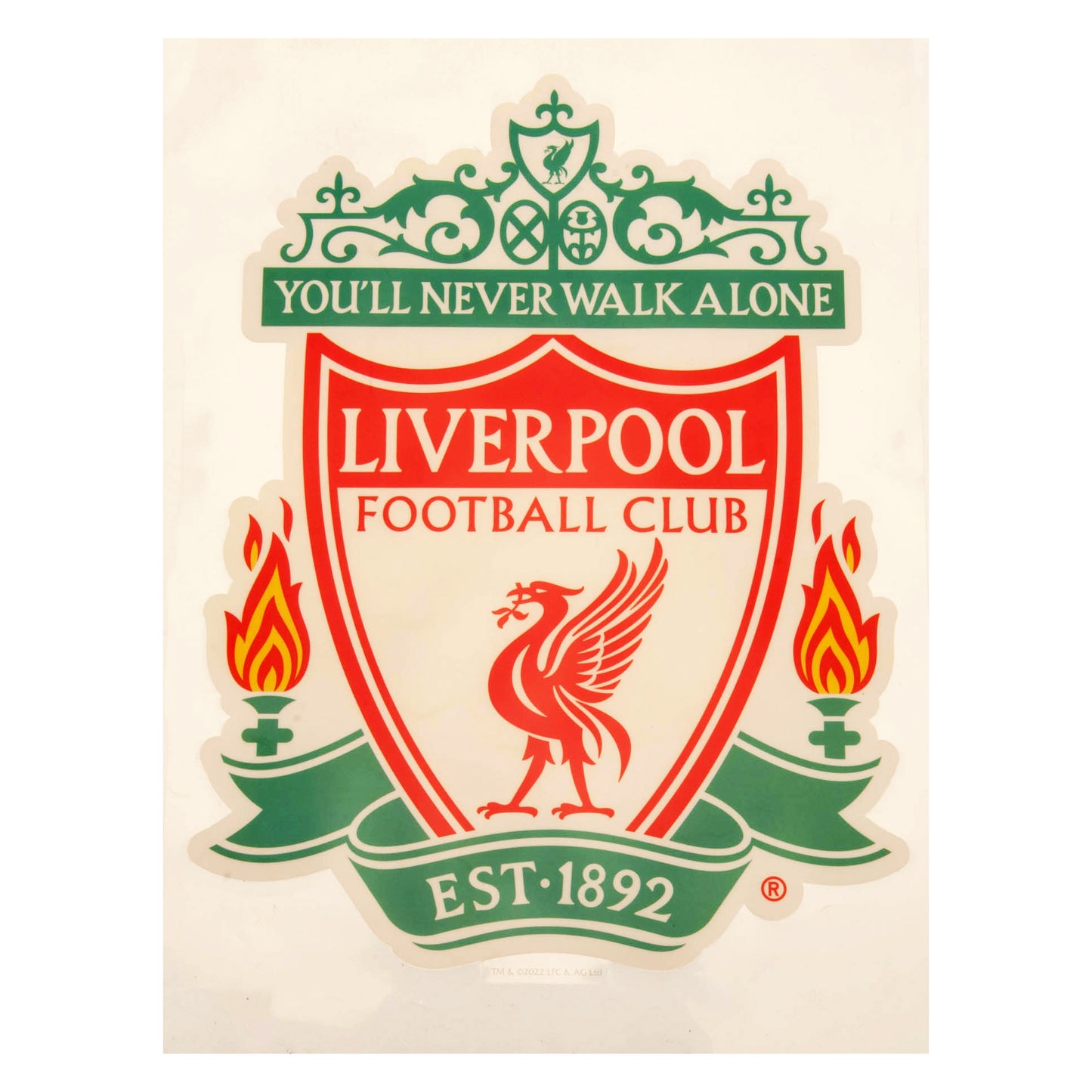 Official Liverpool FC Crest A4 Car Decal