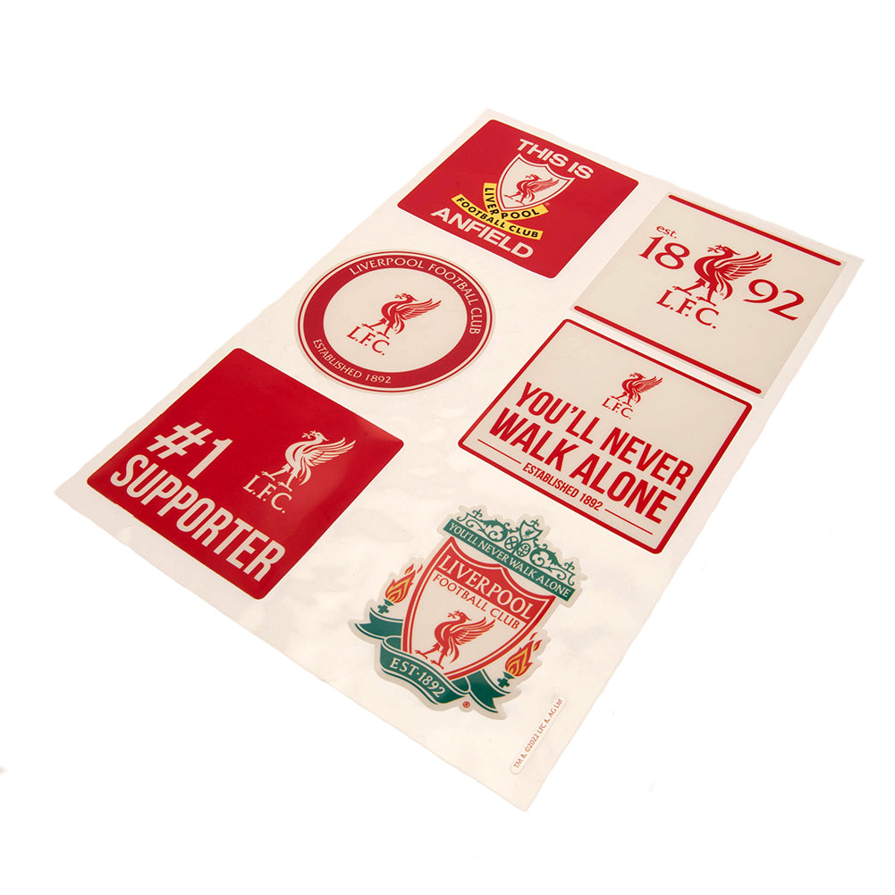 Official Liverpool FC Car Decal Set