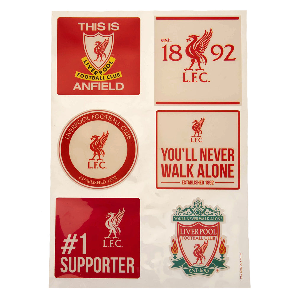 Official Liverpool FC Car Decal Set