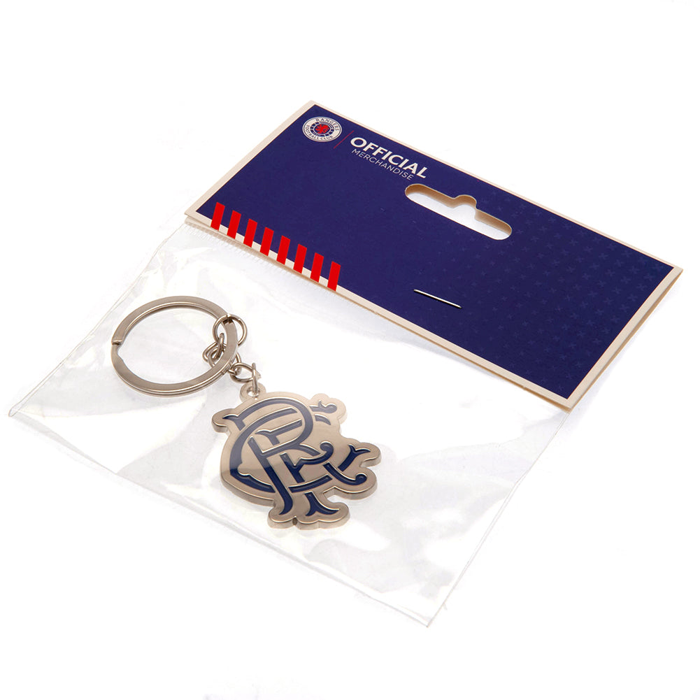 Official Rangers FC Scroll Crest Keyring