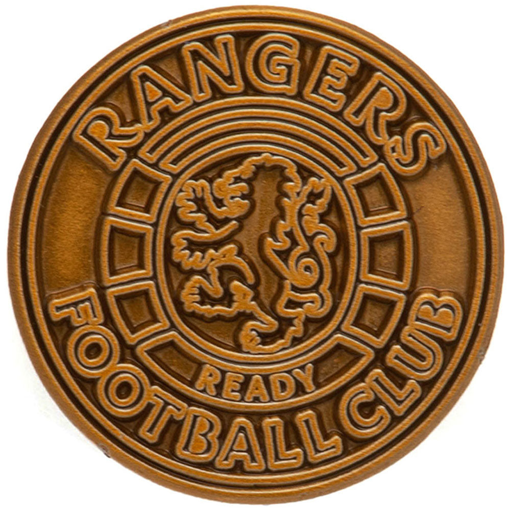 Official Rangers FC Antique Gold Ready Crest Badge