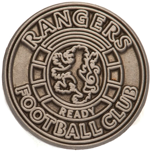 Official Rangers FC Antique Silver Ready Crest Badge